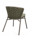 Стул плетеный с подушкой Garden Relax Harlow алюминий, роуп, олефин коричневый, зеленый, оливковый Фото 5