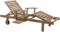 Шезлонг-лежак деревянный Giardino Di Legno Classica Caribe тик Фото 1