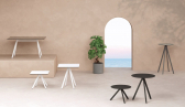 Столешница круглая PAPATYA Solid Compact Ø590 компакт-ламинат HPL черный Фото 10