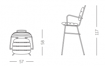 Кресло пластиковое барное-thumbs-Фото3