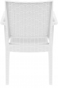 Кресло пластиковое плетеное Siesta Contract Ibiza стеклопластик белый Фото 8