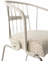 Кресло плетеное Rever Pietrasanta Standard сталь, роуп, ткань Фото 4