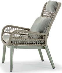 Кресло лаунж плетеное с подушками-thumbs-Фото1