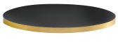 Столешница круглая PEDRALI Fenix ЛДСП, ABS-пластик черный, латунный Фото 1