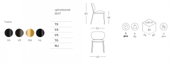 Стул металлический c обивкой-thumbs-Фото3