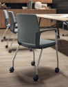 Кресло офисное на колесах Quadrifoglio Cloud сталь, ткань Фото 4