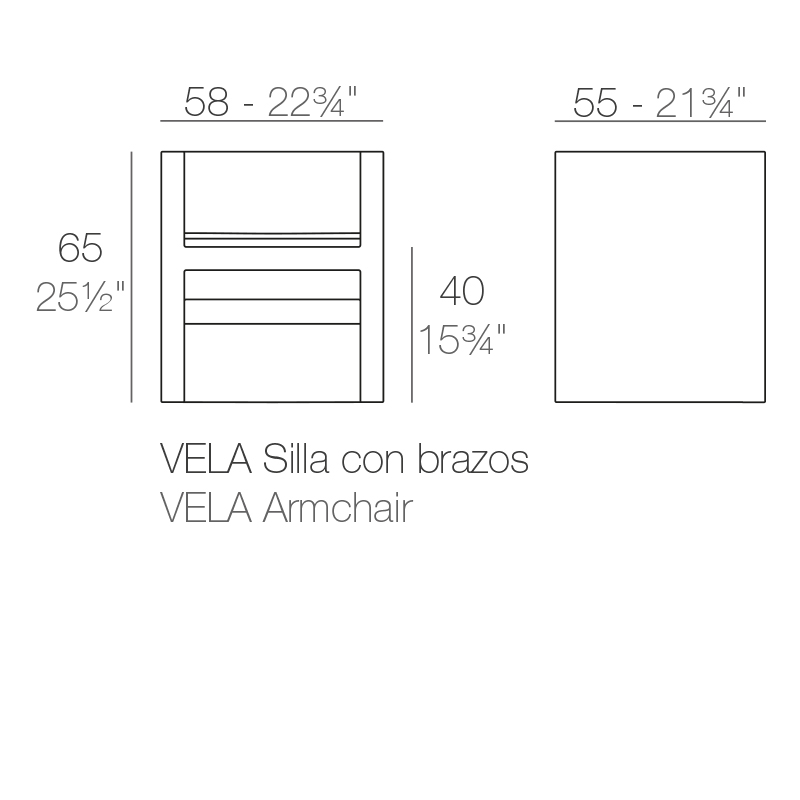 Кресло пластиковое Vela Basic