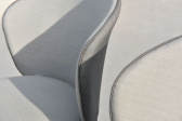 Стул металлический с обивкой SNOC Morgan алюминий, ткань угольный Фото 13
