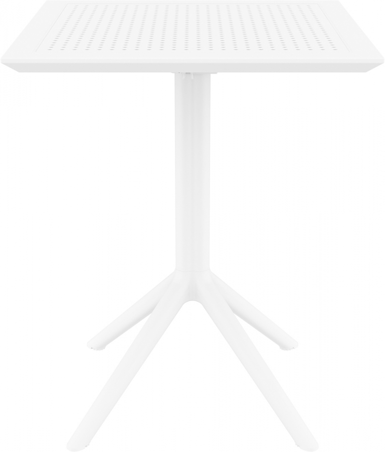 Стол пластиковый складной Sky Folding Table 60, белый, 600х600х740 мм