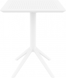 Стол пластиковый складной Sky Folding Table 60, белый, 600х600х740 мм