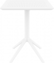 Стол пластиковый складной Siesta Contract Sky Folding Table 60 сталь, пластик белый Фото 6