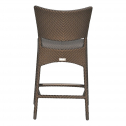 Стул полубарный плетеный JANUS et Cie Amari алюминий, искусственный ротанг бронзовый Фото 6