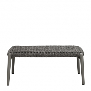 Пуф плетеный с подушкой JANUS et Cie Knot алюминий, роуп, акрил сланцевый Фото 4