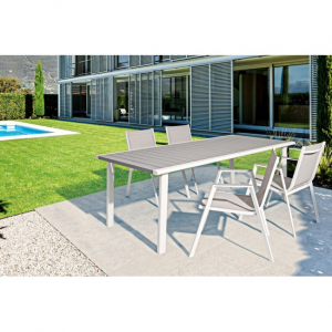 Кресло металлическое текстиленовое Garden Relax Clyde алюминий, текстилен серый Фото 6