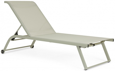 Шезлонг-лежак текстиленовый Garden Relax Taylor алюминий, текстилен бриз Фото 1