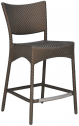 Стул полубарный плетеный JANUS et Cie Amari алюминий, искусственный ротанг бронзовый Фото 1