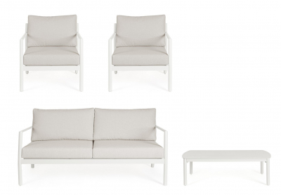 Комплект лаунж мебели Garden Relax Sirius алюминий, полиэстер белый Фото 5