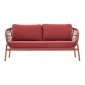 Комплект лаунж мебели Grattoni Elba Rope алюминий, роуп, олефин красный Фото 7