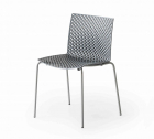 Стул пластиковый Gaber Fuller металл, технополимер жемчужно-серый Фото 1