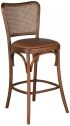 Стул барный с обивкой Caris Monet граб, соломка, ткань Фото 4