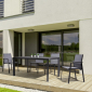 Кресло металлическое текстиленовое Garden Relax Liam алюминий, текстилен антрацит Фото 9