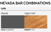 Комплект барной мебели Life Outdoor Living Nevada Bar алюминий, тик лава, тик Фото 4
