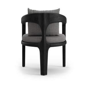 Кресло деревянное с подушкой SNOC Whale Noche тик, акрил ночь Фото 4