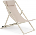 Кресло-шезлонг текстиленовое складное Garden Relax Taylor алюминий, текстилен бежевый Фото 1