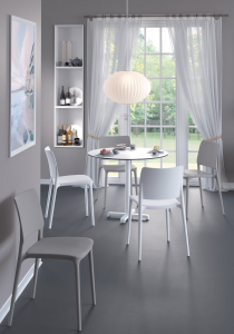 Комплект пластиковых стульев PAPATYA Joy-S Set 4 стеклопластик белый Фото 6