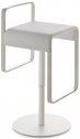 Стул барный с обивкой Kastel Kyro сталь, ткань белый Фото 1