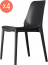 Комплект пластиковых стульев Scab Design Ginevra Set 4 стеклопластик антрацит Фото 2