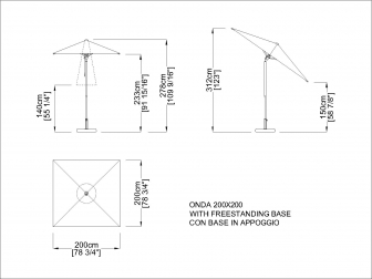 Зонт профессиональный 2х2 м-thumbs-Фото3
