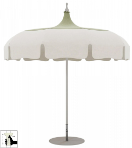 Зонт пляжный профессиональный Ø2.2 м Lotus Pagoda