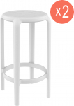 Комплект пластиковых полубарных табуретов Tom Bar 65 Set 2