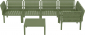 Комплект пластиковой мебели Siesta Contract Portofino Lounge Corner стеклопластик, полипропилен, полиэстер оливковый, бежевый Фото 13