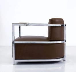 Кресло металлическое с обивкой-thumbs-Фото4