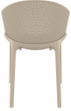 Кресло пластиковое Siesta Contract Sky стеклопластик, полипропилен бежевый Фото 8