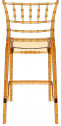 Стул прозрачный полубарный Siesta Contract Chiavari Bar 65 поликарбонат янтарный Фото 9