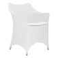 Кресло плетеное JANUS et Cie Amari алюминий, искусственный ротанг снежный Фото 5