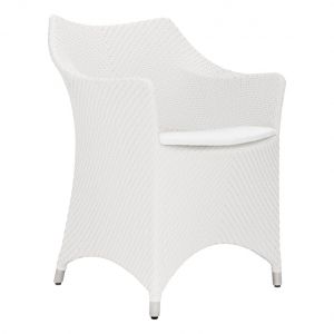 Кресло плетеное JANUS et Cie Amari алюминий, искусственный ротанг снежный Фото 5