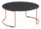 Столик кофейный PEDRALI Circuit сталь, компакт-ламинат HPL оранжевый, черный Фото 1