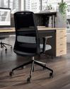Кресло офисное на колесах Quadrifoglio Diade Rock нейлон, сетка, ткань черный Фото 4