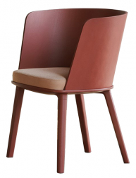 Кресло деревянное с мягкой обивкой-thumbs-Фото1