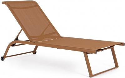 Шезлонг-лежак текстиленовый Garden Relax Taylor алюминий, текстилен орех пекан Фото 1