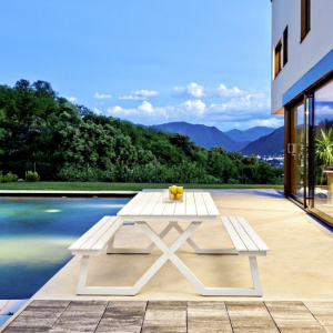 Комплект металлической мебели Garden Relax Sax алюминий белый Фото 3