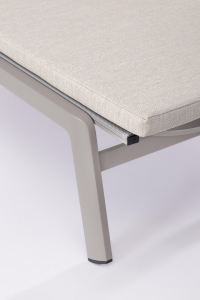 Шезлонг-лежак металлический Garden Relax Jalisco алюминий, текстилен, акрил лунный Фото 6