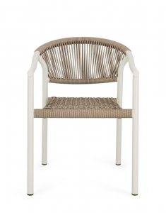 Кресло металлическое плетеное Garden Relax Canarias алюминий, искусственный ротанг песочный Фото 6