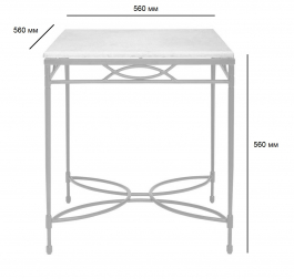 Столик металлический кофейный-thumbs-Фото3