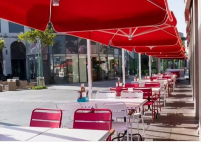 Зонт профессиональный 2х3 м Fim Rio алюминий, olefim графит, серый Фото 17