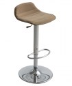 Стул барный с обивкой Gaber Alhambra 97AV металл, технополимер, экокожа коричневый Фото 1